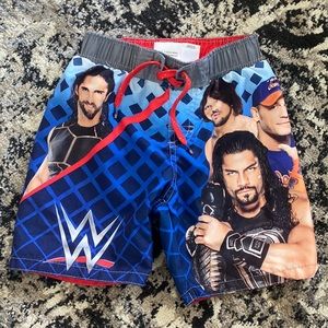 WWE kids XS swim trunks